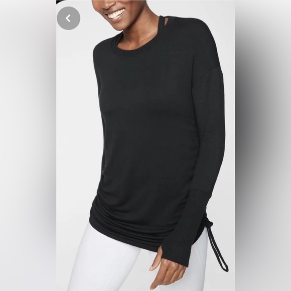 Athleta Black Drishti Sweatshirt - Picture 1 of 5